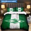 3-teiliges Werder Bremen Fußball Bettwäsche-Set 2D-Druck (Enthält 1 Bettbezug + 2 Kissenbezüge Ohne Füllung), Schlafzimmerdekoration, Ventilatorgeschenk