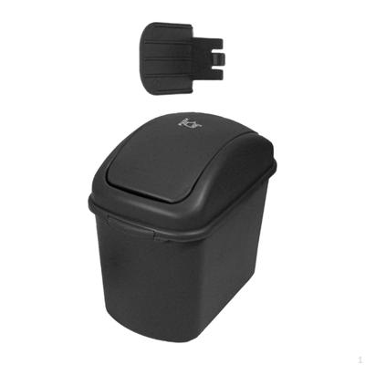 Car Trash Can with Lid Garbage Bin Storage Easy To Install Dustbin Rubbish