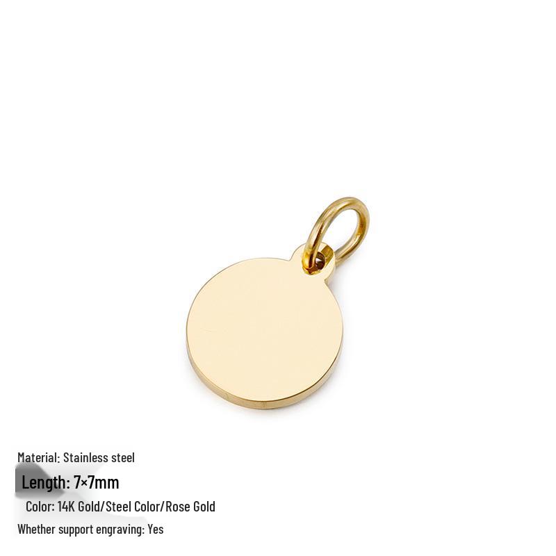 

Трендовые DIY аксессуары для ювелирных изделий из титановой стали с гравировкой на заказ Steel Color