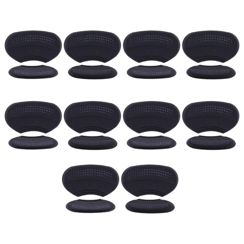 10 Pairs Adhesive Heel Cushions for Oversized Shoe Blisters Prevention Heel Grips Pad for Men Women Leather Shoe