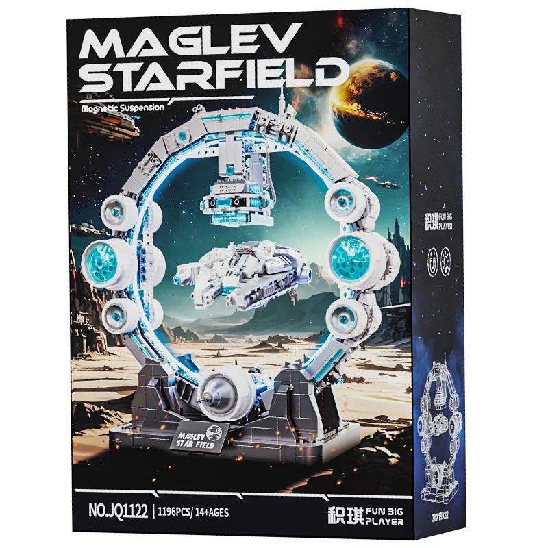 1196Pcs MOC Planet Series Building Blocks Set Hovering Millennium Falcon Model Battle Starship Bricks Toys for Children DIY Gift