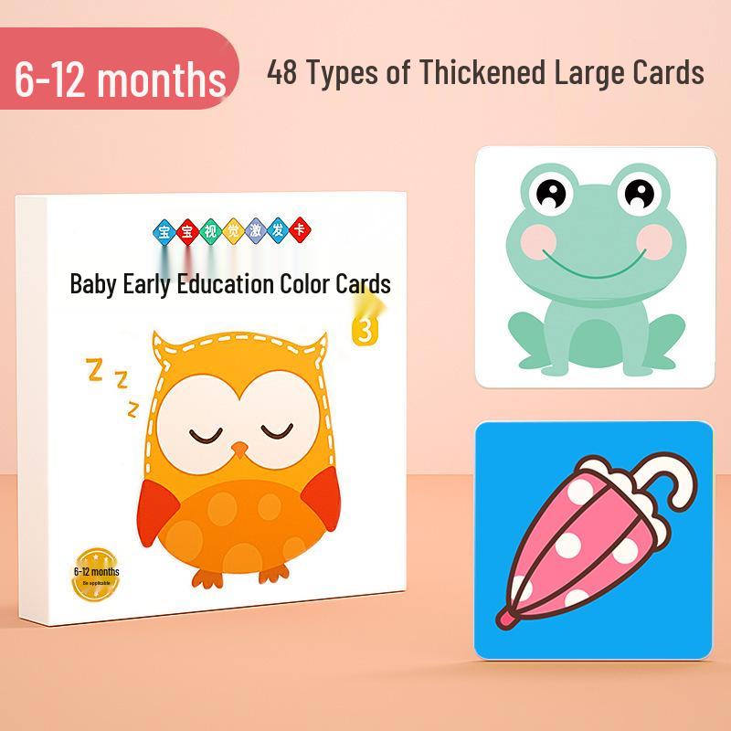 Infant Visual Stimulation Black & White Cards: Newborn Early Education 0-3 Months