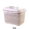 Dual-Layer Large Capacity Handheld Basket for Kitchen and Supermarket Use