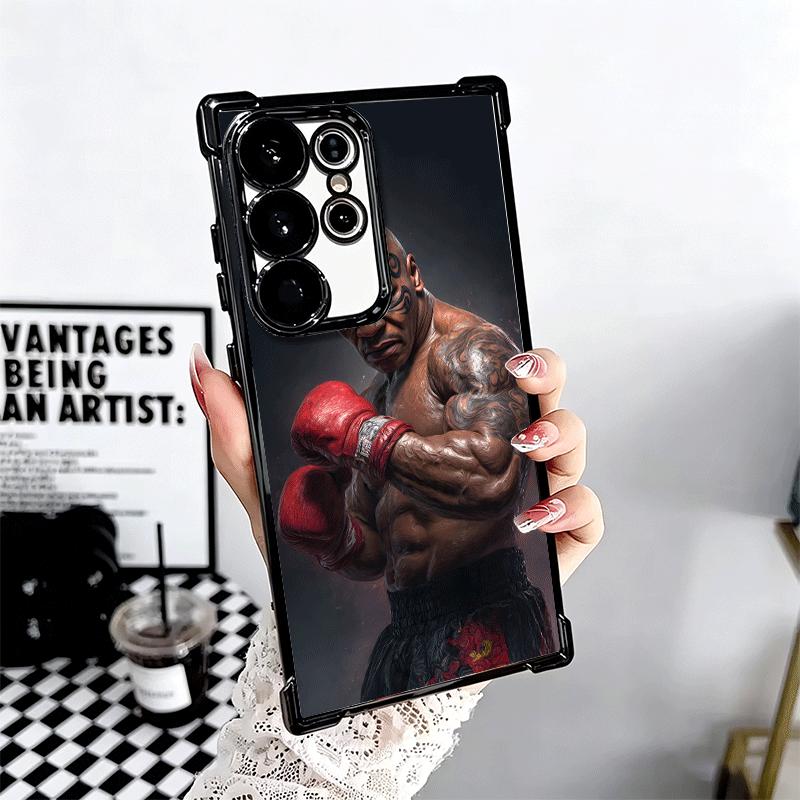 Mike Tyson Boxer Mann Beschichtung Handyhülle Für Samsung Galaxy S24 S25 FE S26 Edge S23 Ultra S22 S21 Plus S20 Anti-Fall Airbag Hülle