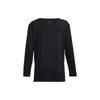 Under Armour Solid Loose V-Neck Long Sleeve T-Shirt Women Tops Black 1379158-001