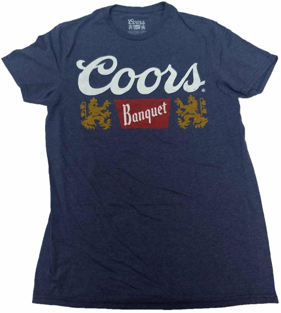 Coors Banquet Beer Lager Mens T-Shirt (Blue) Unisex T-Shirt XXXL