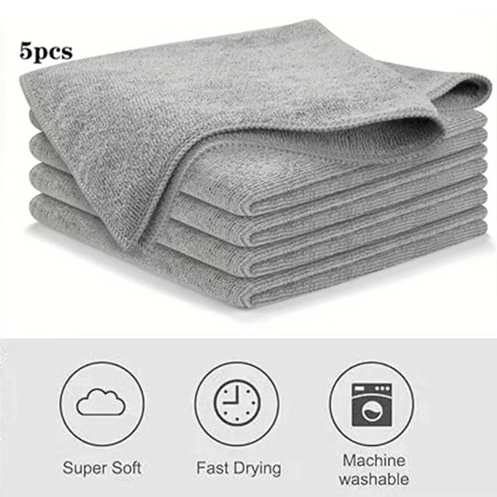 

5pcs 25*25cm Car Wash Microfiber Towel Cleaning Drying Cloth Drying Towel Car Care Detailing Car Wash Towel Supplies Superfine Fiber