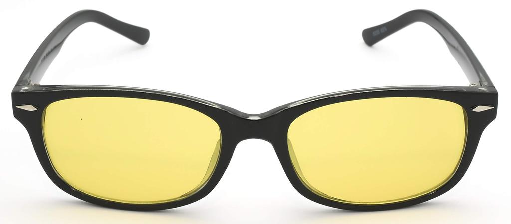 [CYPHUS] Cyphus Sunglasses for Men and Women, Unisex, Wellington Style, Colored Sunglasses, Fashion Glasses, UV Protection (BlackYellow)