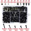 195pcs Motorcycle Fairing Screw Nut Kit Bodywork Screws Motorcycle Universal Kit Black
