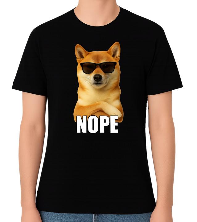 

Упрямый пес Сиба-ину Нет Унисекс футболка S