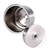 2Pcs Stainless Steel Drink Holder Mount Open Front Cup Bottle Holder for Marine Boat RV Camper