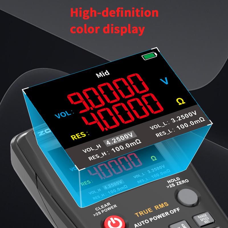 ZOYI Professional 4.5-Digit Multi-Function Digital Multimeter Battery Internal Resistance Tester True Effective Value  ZT XR1