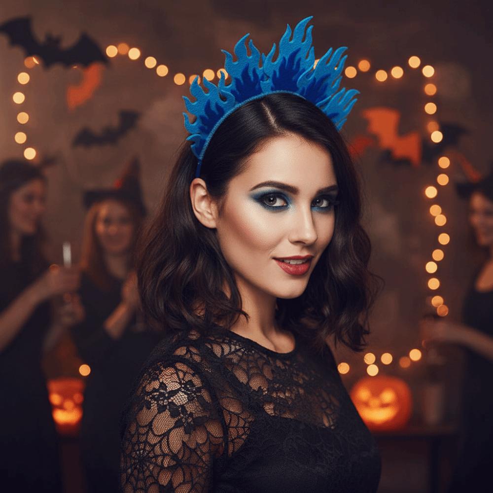 Bequemes Halloween-Haarband Feuerförmig Feuerförmiges Stirnband Cosplay-Party