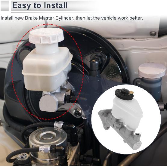 Brake Master Cylinder for Toyota Corolla 1992-2002 Durable Hydraulic Master Cylinder No.4720112800/M39842 with Reservoir 1 Pcs
