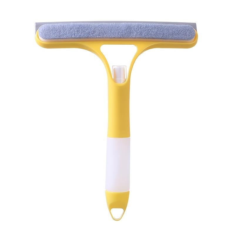 3-in-1 Multifunctional Glass Cleaning Tool with Sprayer, Plastic, for Kitchen, Toilet - Efficient Mirror and Window Scraper