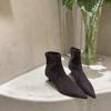 Dámské podzimní a zimní špičaté elastické módní teplé neunavující nohy dojíždění venkovní cestování boty na vysokém podpatku