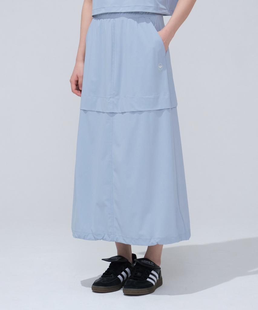 COVERNAT WOMAN Comfort Balloon Long Skirt Light Blue
