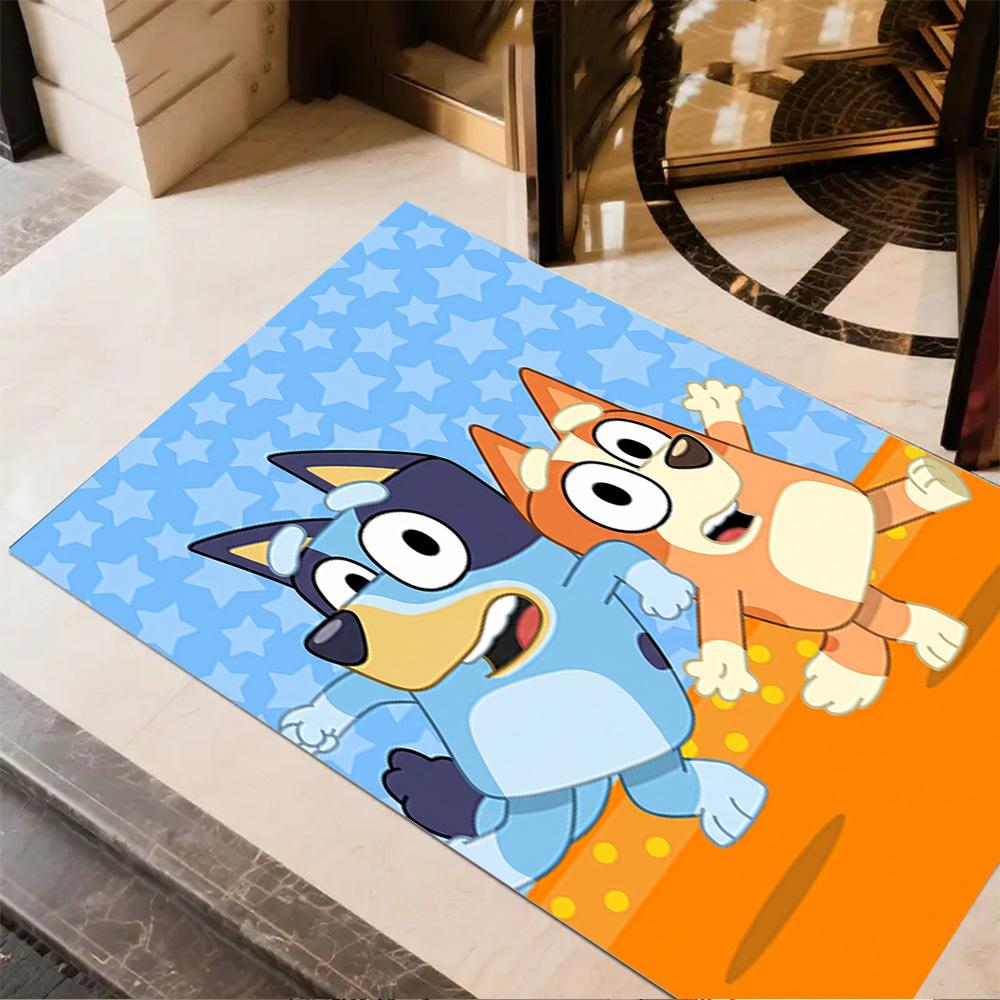 Bluey Bingo Adventure Area Rug Suitable for Outdoor Decorate room Dining Room Dormitory Anti-slip Rug Office home decor