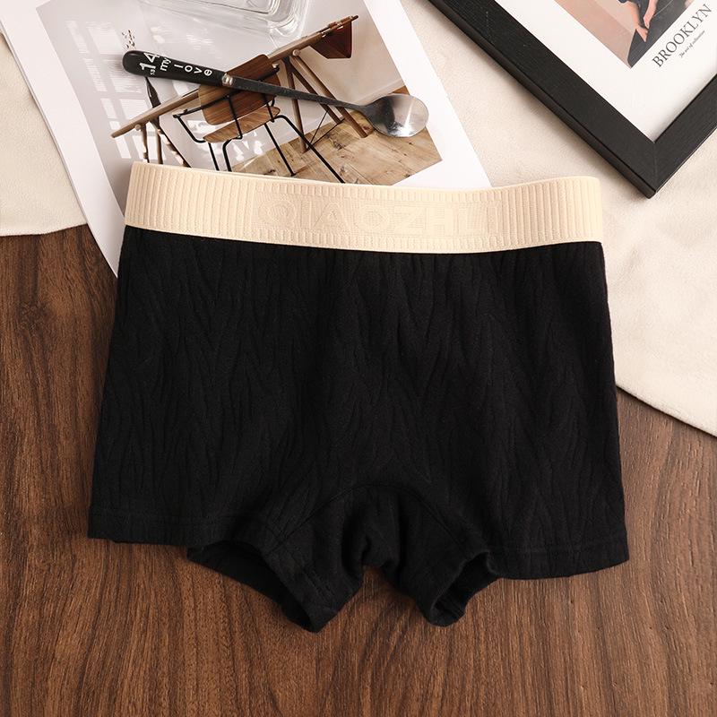 

Жіночі жаккардові бавовняні труси-боксери із середньою посадкою - Однотонні, Молодіжні, Захист від оголення 2XL