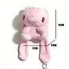 Cute Red Eye Rabbit Plush Pendant Japanese Cartoon Stuffed Doll Portable Keychain Sweet Backpack Hanging Accessory Daily