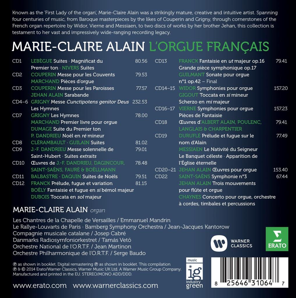 Francais Box Set L'orgue - -