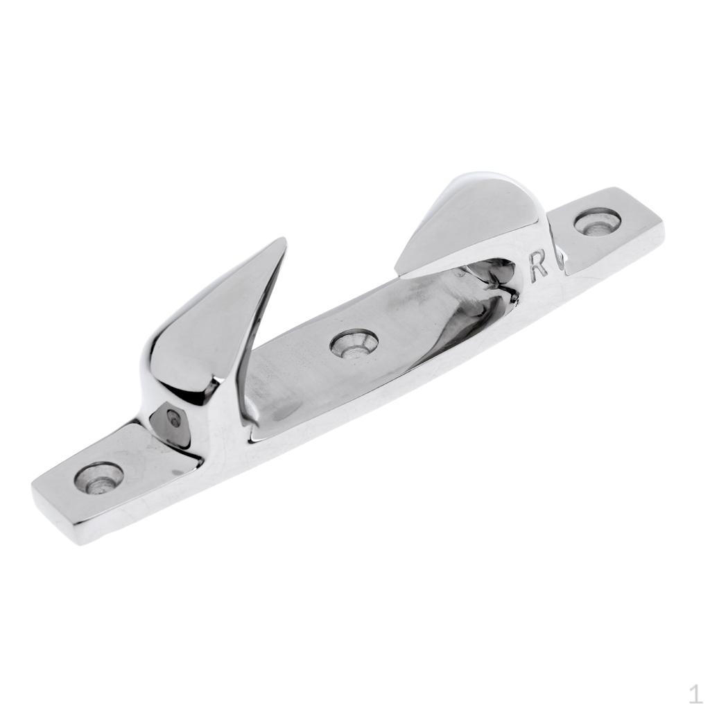 

316 Stainless Steel Boat Yacht Canoe Deck Anchor Rope Cleat Chock, Silver, Choice of Size Right 119mm