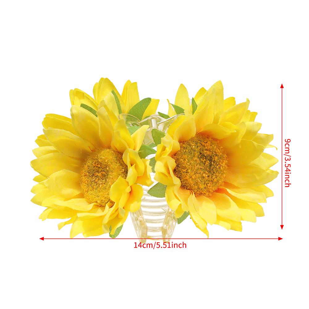 Simulated Sunflower Hair Clips Hairpin Fashion Hair Accessories Cute Flower Hair Claw For Women Girl