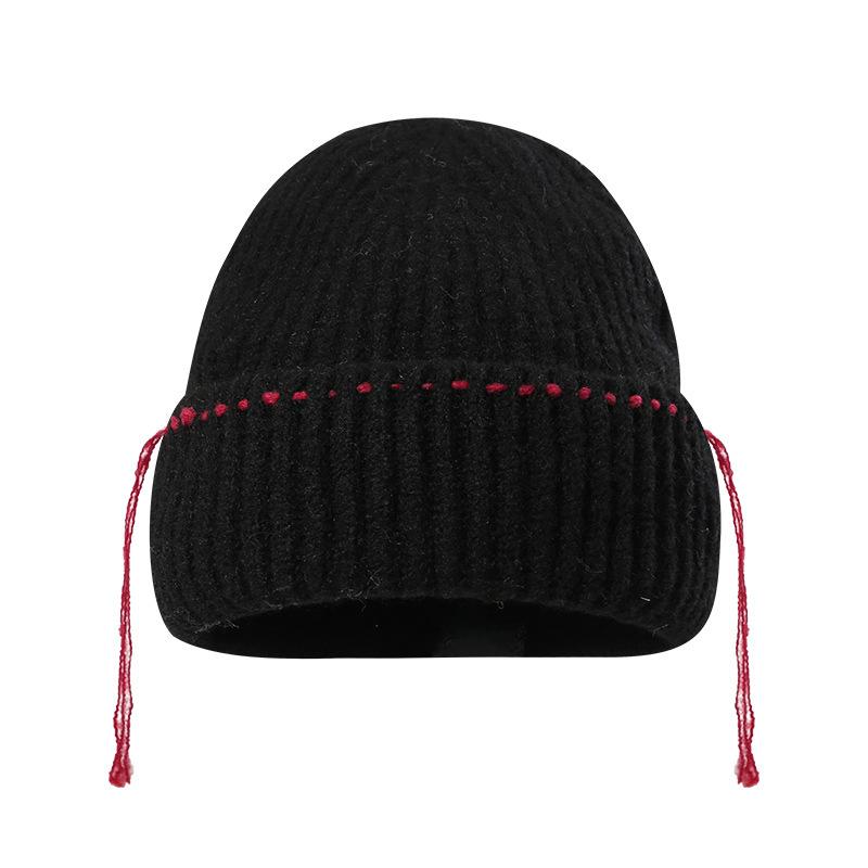 Autumn and Winter Warm Hat for Women New Style Wool Hat Korean Style Versatile Outdoor Headband Knit Hat Cold Hat Men