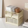 Portable Book Frame Multi-purpose Books Sorting Box Foldable Storage Basket  Clothes
