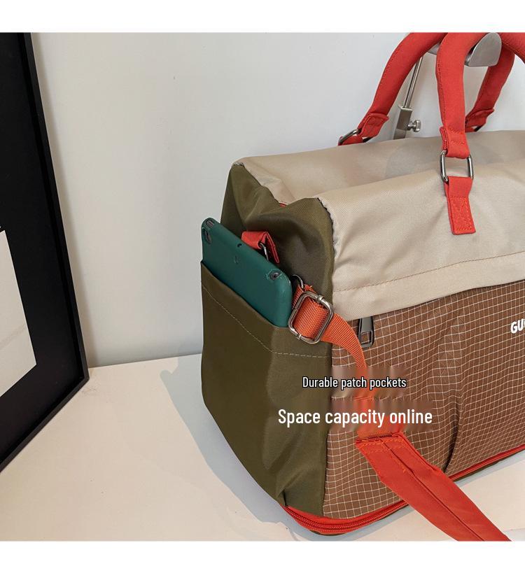 Women's Expandable Fitness Bag: Large Capacity, Dry/Wet Separation, Outdoor Sports & Travel with Shoe Compartment