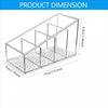Home desktop organizer tea bag cosmetics compartment storage box remote control bracket transparent refrigerator storage basket