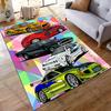 Retro sports car Printed Area Rug,Carpet for Home LivingRoom Bedroom Sofa Doormat Kitchen Decor,Non-slip Floor Mat