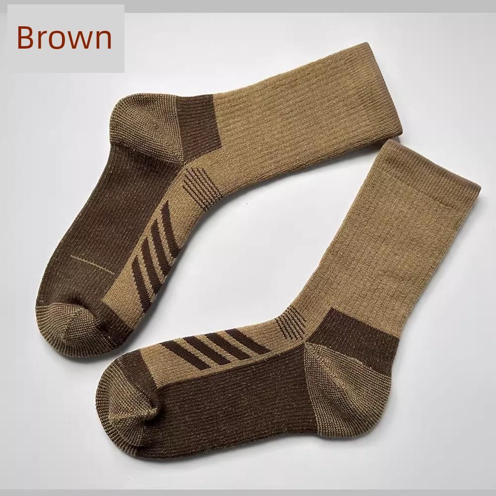 80% Mernu Wool Fall and Winter Heattech Men's and Women's Long Tube Extra Thick Fluffy Loop Sweat Socks Outdoor Snow Cold Socks