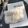 Rex Rabbit Hair Neck Cover Women's Winter Elastic Mesh Scarf Headband Versatile Real Fur Plush Headgear Children's Scarf