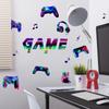 Ls13509 Laser Material Gradual Change Colorful Game Wall Sticker, Different Viewing Angle Pattern Color Is Different