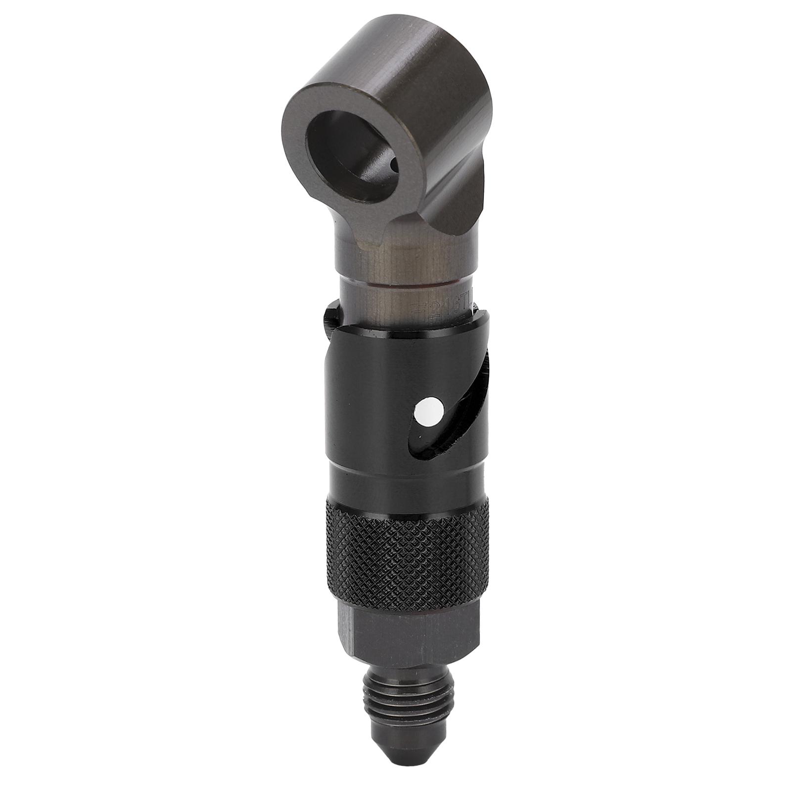 

Brake Line Quick Release Connect Adapter Aluminum Alloy Fitting Curved Universal For car and motorcycles Oil Fuel Fluid Hose чорний