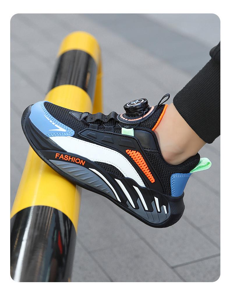 Kids' Sneakers: Fall 2025 Rotary Buckle, Non-Slip, Wear-Resistant for Boys & Girls