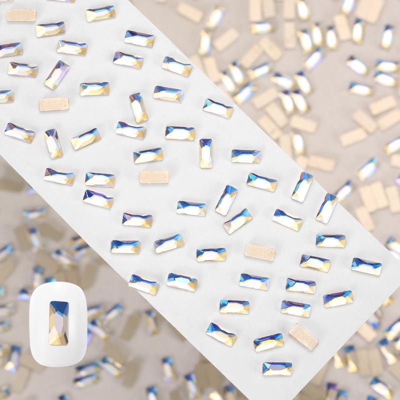 Crystal Moonlight Special-Shaped Diamond Cold Blue Moonlight Flat Bottom Diamond Mixed Horse Eye Water Drop Love Nail Art Diamond Jewelry