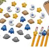 6/30PCS 1-30 Numbered Pencil Tracking Markers Classroom Pencil Labels  Classroom Organization