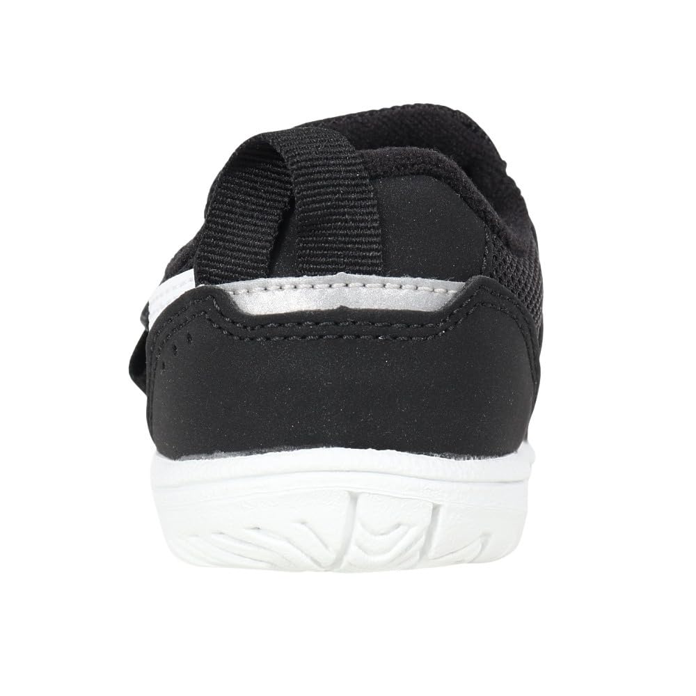 Baby shoes with one Mycel cm [Sukusuku] belt, Baby, Black/White 327, 15.0