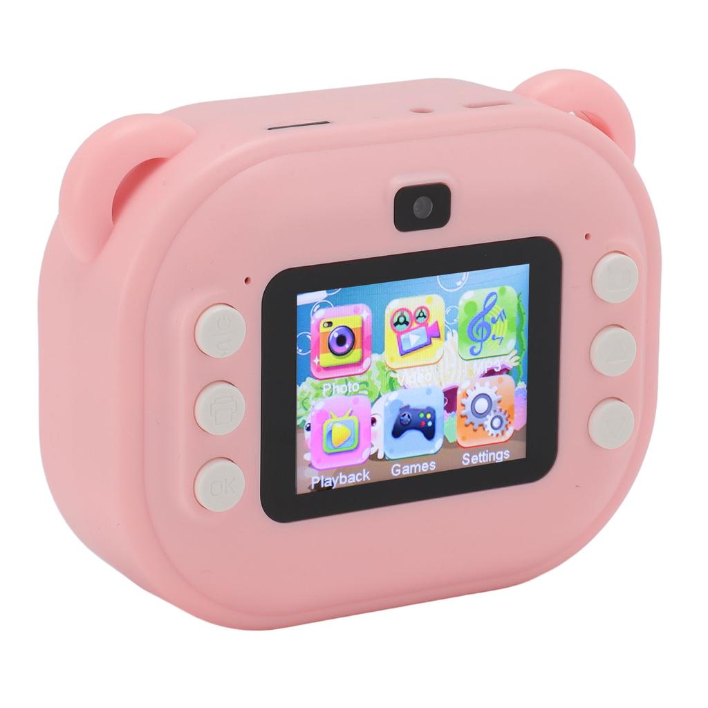 Print Camera for Kids 24MP 1080P 2 Inch HD Screen Dual Lens Camera Toy with 32GB Memory Card for Girls Boys Christmas Birthday Gift