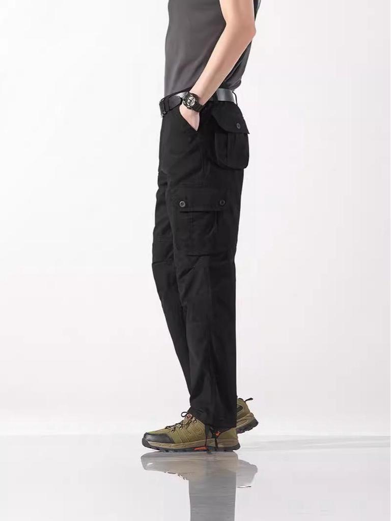 2026 Men's Plus Size Straight Leg Multi-Pocket Casual Outdoor Sweatpants