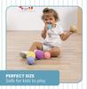 6PCS Textured Balls for Baby Sensory Play 6-12 Months, Activity Multi Soft Ball, Montessori Shower Toys for Toddlers 1-3 Years