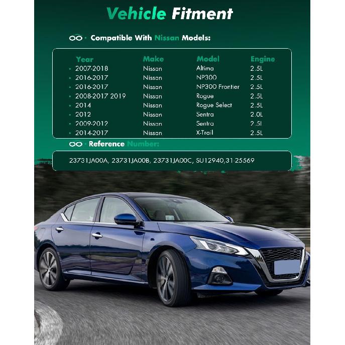 SCITOO Crankshaft Position Sensor fit for Nissan for Altima 2007-2018,for Nissan for NP300 2016-2017,for Nissan for NP300 Frontier 2016-2017