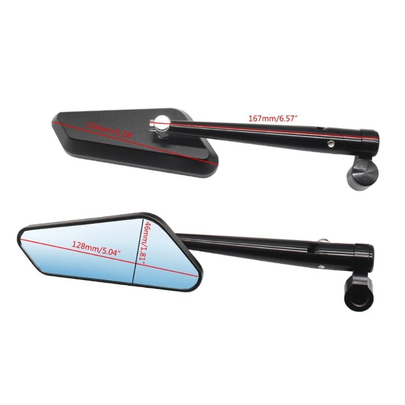 Motorcycle Handlebar Accessory: Heavy Industry Rear View Side Mirrors,Universla 1Pair