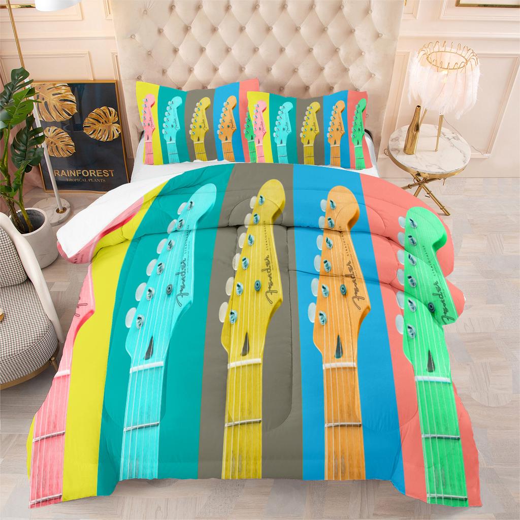 Big Tree Firefly Fat Quilt European Size Bedding Three-piece Set Digital Printing Quilt Cover