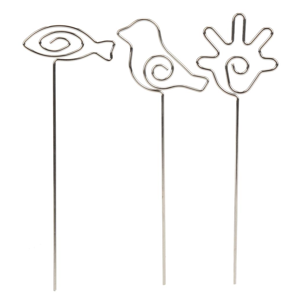 20Pcs Place Card Holder Unique Design  Premium Metal Anti Oxidation Wide Application Name Car