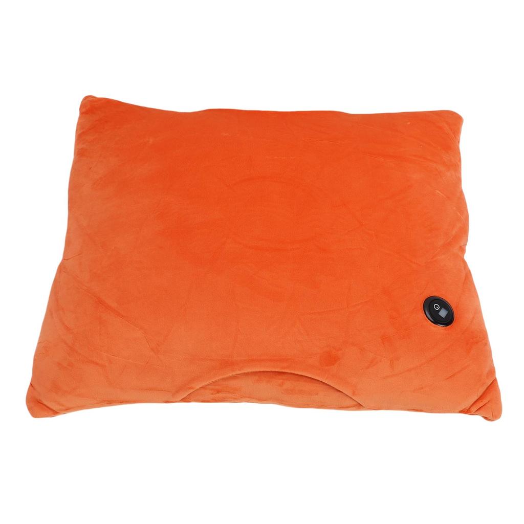 Heated Throw Pillow Quick Heating 3 Temperature Settings Soft 7D Cotton Lining Electric Heating Pillow with Overheating Guard