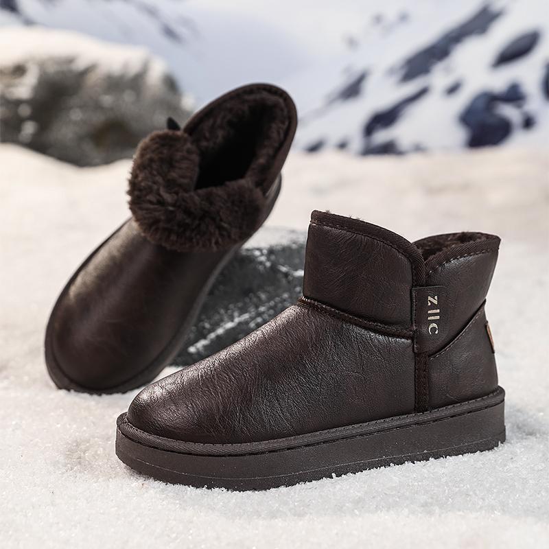 Outdoor Anti-Slip and Wear-resistant Snow Boots 2026 Winter New Style Warmth-Increasing Thick Cotton Shoes