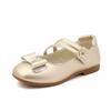 Scarpe da Bambina in Pelle Scarpe per Bambini Principessa Fiocco Scarpe Piatte per Damigella d'Onore Bambini Scarpe Piatte Casual Bambini Tacco Basso Scarpe da Ballo Matrimonio Morbide